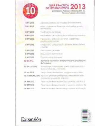 Guía práctica de los impuestos 2013. ISD