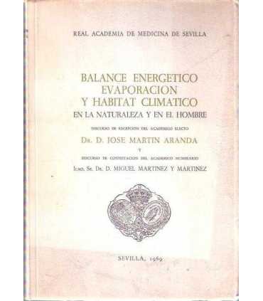 Balance energético, evaporación y habitat climátic