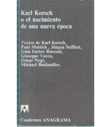 Karl Korsch o el nacimiento de una nueva época.