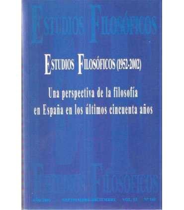Estudios filosóficos (1952-2002). Una perspectiva