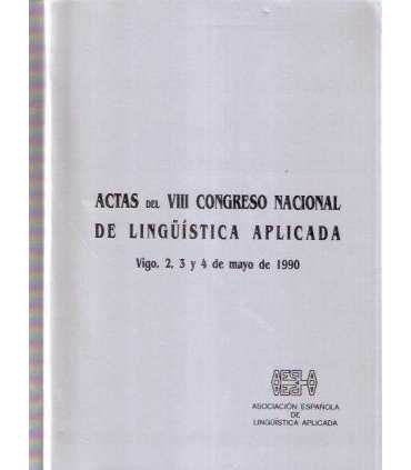 Actas del VIII Congreso Nacional de Lingüística ap