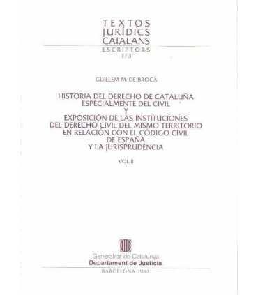 Historia del Derecho de Cataluña especialmente del