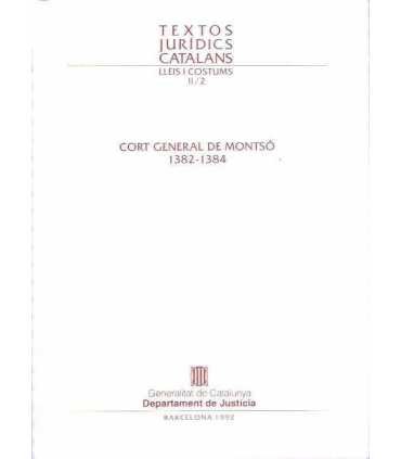 Cort General de Montsó 1382-1384