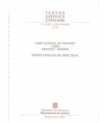Cort General de Montsó (1585). Montsó-Binefar. Pro