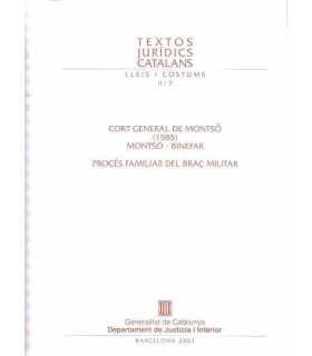 Cort General de Montsó (1585). Montsó-Binefar. Pro