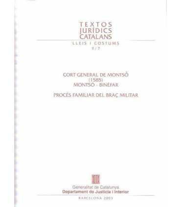 Cort General de Montsó (1585). Montsó-Binefar. Pro
