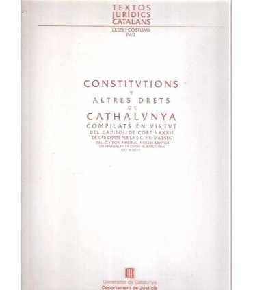 Constitutions y altres drets de Cathalvnya. Compil