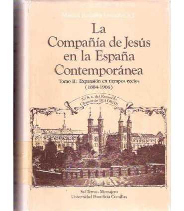 La Compañía de Jesús en la España contemporánea. T