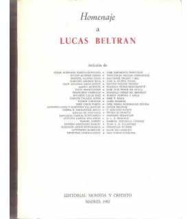 Homenaje a Lucas Beltrán