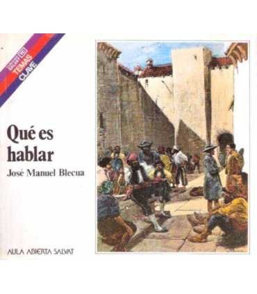 Qué es hablar