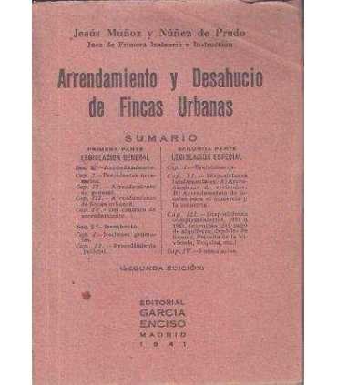 Arrendamiento y Desahucio de Fincas Urbanas