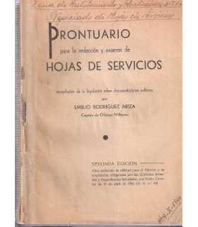 Prontuario para la redacción y examen de Hojas de