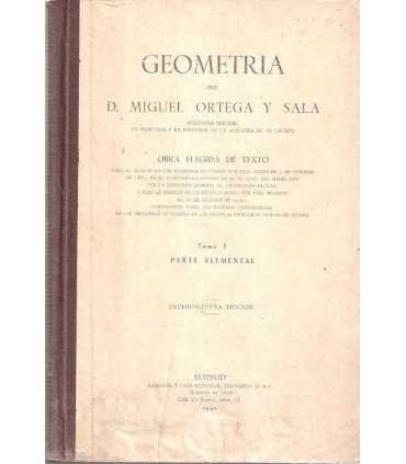 Geometría. Tomo I (Parte elemental)
