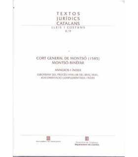 Cort General de Montsó (1585) Montsó-Binéfar. Anex