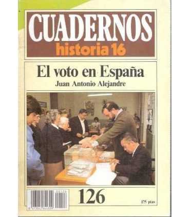 Cuadernos 126 Historia 16. El voto en España