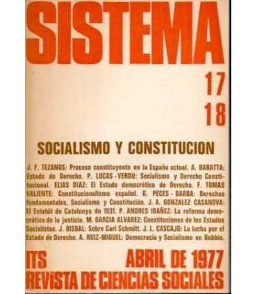Socialismo y Constitución. Sistema, 17 y 18.