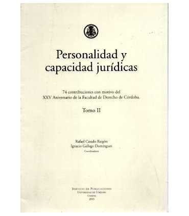 Personalidad y Capacidad jurídicas.