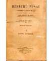 Derecho Penal conforme al código de 1928. Tomo II: