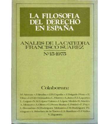 La Filosofía del Derecho en España