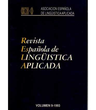 Revista Española de Lingüística Aplicada. Volumen