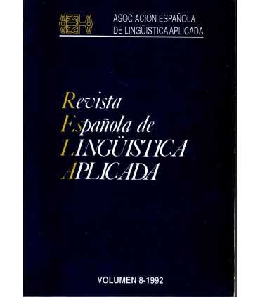 Revista Española de Lingüística Aplicada. Volumen