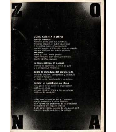 Zona abierta, 8