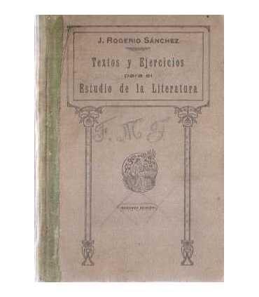 Textos y Ejercicios para el Estudio de la Literatu
