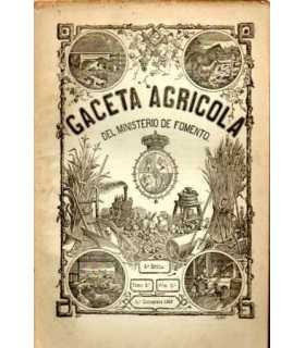 Gaceta Agrícola del Ministerio de Fomento, Nº 5