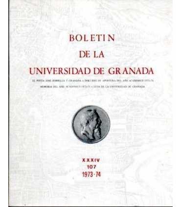 Boletín de la Universidad de Granada. XXXIV. 107.