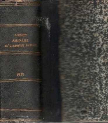 Annales de L`Institut Pasteur, 48.