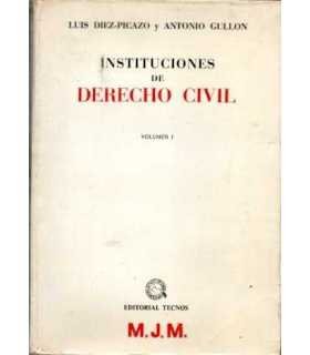 Instituciones de Derecho Civil volumen I