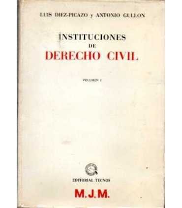 Instituciones de Derecho Civil volumen I