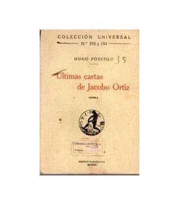 Últimas cartas de Jacobo Ortíz