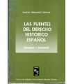 Las fuentes del Derecho histórico Español. Esquema