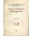 Gaceta Matemática. 1a serie, Tomo XXVIII. 1 y 2