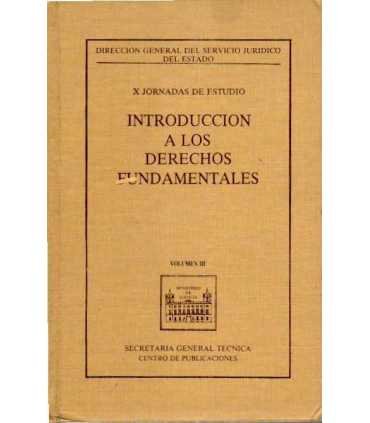 Introducción a los Derechos Fundamentales. Volumen