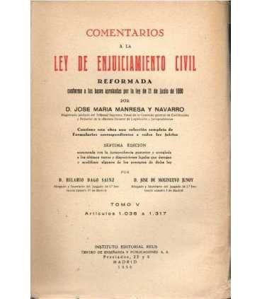 Comentarios a la Ley de Enjuiciamiento Civil Refor