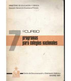 Programas de Colegios Nacionales. 7 Curso