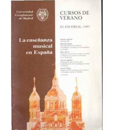 La enseñanza musical en España