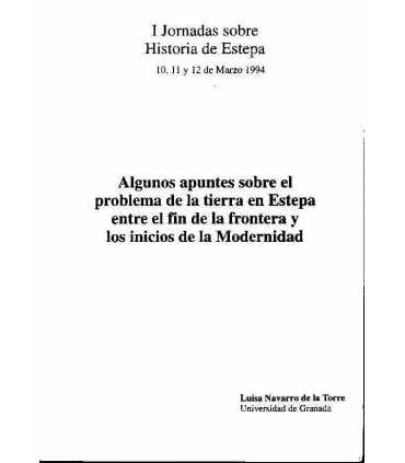 Algunos apuntes sobre el problema de la tierra en