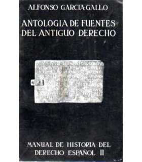 Antología de Fuentes del Antiguo Derecho. Manual d
