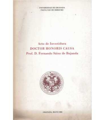 Acto de investidura DOCTOR HONORIS CAUSA. Profesor