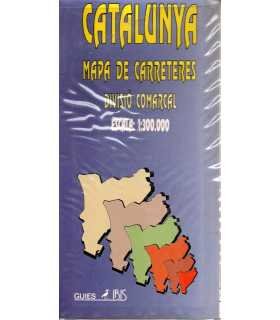 Catalunya. Mapa de carreteres. Divisió Comarcal