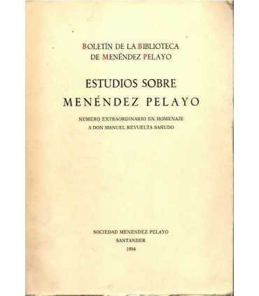 Estudios sobre Menéndez Pelayo