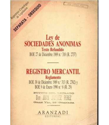 Ley de Sociedades Anónimas, Texto Refundido 27 de
