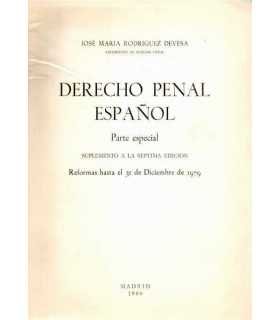 Derecho Penal Español. Parte Especial