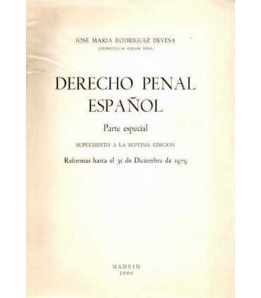 Derecho Penal Español. Parte Especial