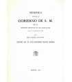 Memoria elevada al Gobierno de S.M. en la Solemne