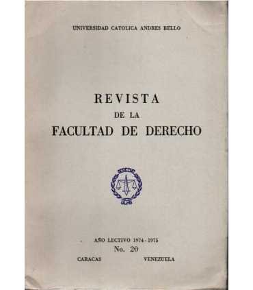 Revista de la Facultad de Derecho. Año lectivo 197
