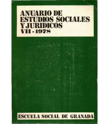 Anuario de Estudios Sociales y Jurídicos VII. 1978